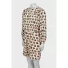 Printed silk dress