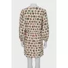 Printed silk dress