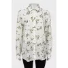 Translucent printed shirt