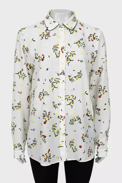 Translucent printed shirt