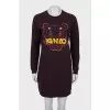 Shift dress with print