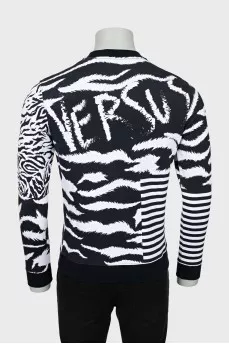 Men's sweatshirt in a combined print