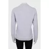 Gray sweatshirt with signature print
