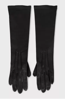Long leather gloves