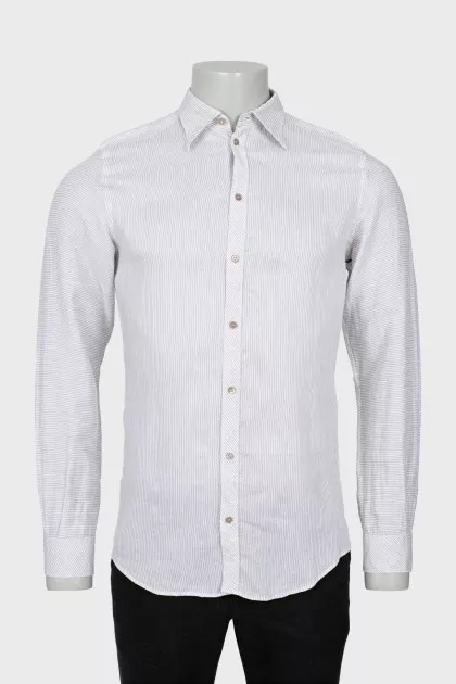 Men's linen and cotton shirt