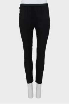 Black slim fit trousers