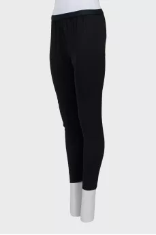 Black slim fit trousers