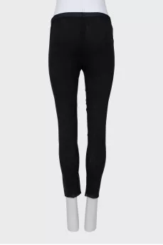 Black slim fit trousers