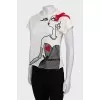 Relaxed T-shirt with appliqué