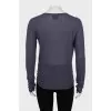 Knitted purple jumper