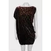 Shift dress in animal print