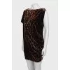 Shift dress in animal print