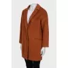Cropped coat with short pile