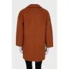 Cropped coat with short pile