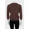 Cashmere sweater with 3/4 sleeves