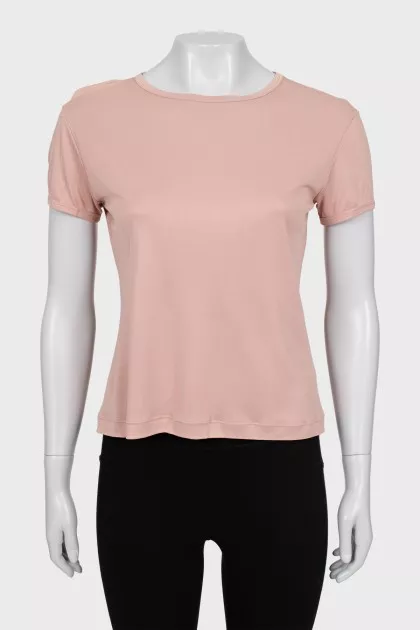 Beige straight T-shirt