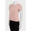 Beige straight T-shirt