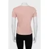 Beige straight T-shirt