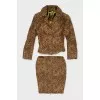 Vintage animal print suit