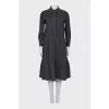 A-line maxi shirt dress