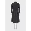 A-line maxi shirt dress