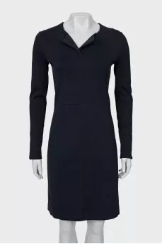 Navy blue fitted dress