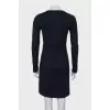 Navy blue fitted dress