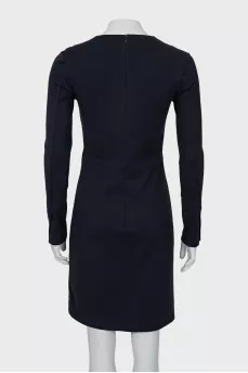 Navy blue fitted dress