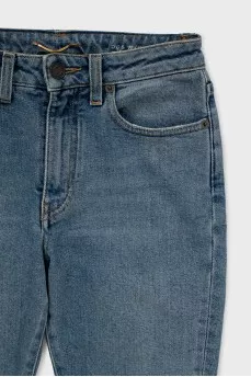 High-waisted skinny jeans