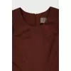 Brown fitted dress