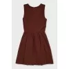 Brown fitted dress