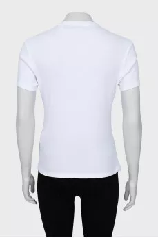 White T-shirt with brand logo