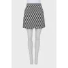 Mini skirt in checkered print