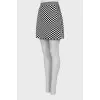 Mini skirt in checkered print