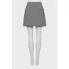 Mini skirt in checkered print