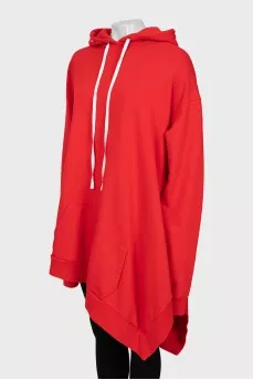 Red shift hoodie dress