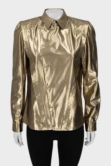 Gold button shirt