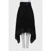 Wool skirt decorated with fringes