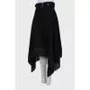 Wool skirt decorated with fringes