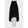 Wool skirt decorated with fringes