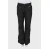 Ski trousers with embroidery