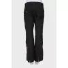 Ski trousers with embroidery