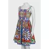 Printed dress with straps