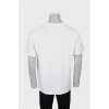 Men's white T-shirt with print