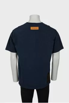 Men's blue T-shirt