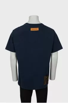 Men's blue T-shirt