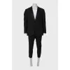 Men's suit with silk inserts