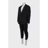 Men's suit with silk inserts