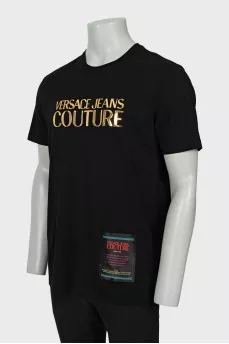 Men's T-shirt with gold logo