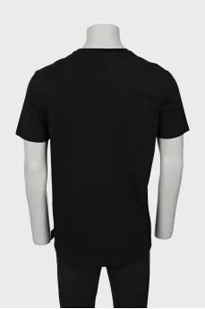 Men's T-shirt with gold logo